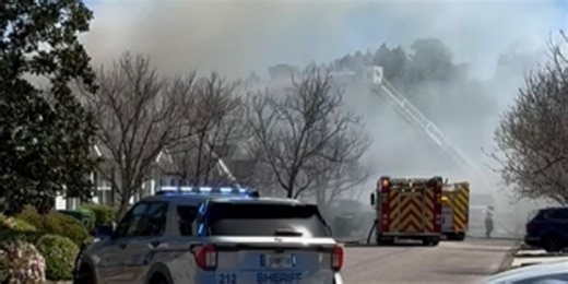 Columbia County Fire crews battle single-story home fire