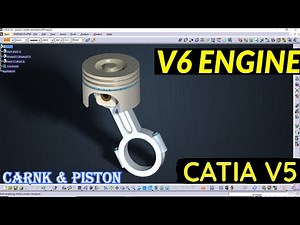 V6 Engine Design in Catia | Pistion Assemble | Advanced Assembly | CATIA TUTORIALS