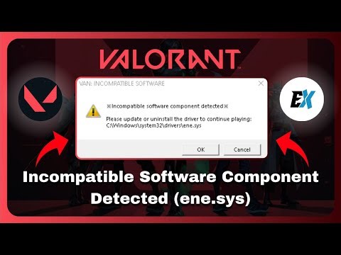 How to Fix Valorant Incompatible Software Component Detected (ene.sys) - Fix Valorant Launch Error