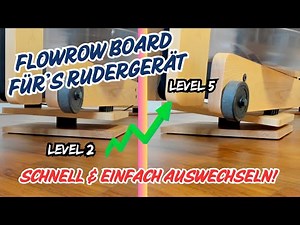 Rudergerät auf Wellen: FlowRow Trainingslevel anpassen leicht gemacht!