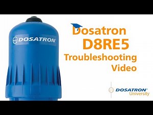 Dosatron D8RE5 - 40 GPM Troubleshooting Video