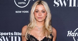 2023 SI Swimsuit Model Olivia Dunne Flaunts Gymnastics Skills on the Beach