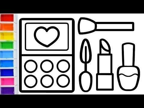 💄✏️How to draw lipstick for children, toddlers | Makeup drawing easy