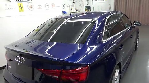 Audi　S3 セダン　ナバーラブルーメタリック　｜新車コーティング施工事例