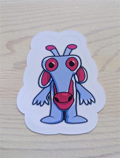 Moan, A Alien Sticker, Matte Finish Sci-fi Art - Etsy UK