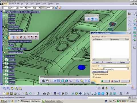 CATIA V5 - NC - Extract Surface and Axis System