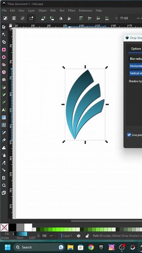 Inkscape Tutorial: Wing Abstract Logo Design