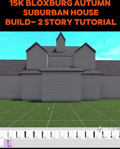 15k Bloxburg Autumn Suburban House Build- 2 Story Tutorial #bloxburg #robloxbloxburg #welcometobloxburg #build #fyp #foryоu
