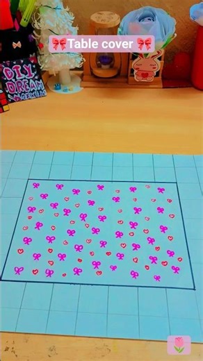 table cover🎀 #diy #asthetic