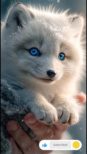 Tiny Arctic Fox on My Hand ❄🦊✨ (Snow-White Mini Fox!)