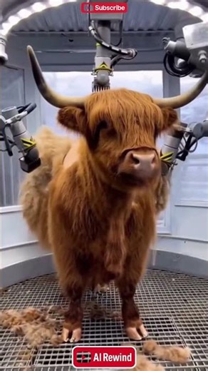 This Machine Gives Cows the Cleanest Haircut Ever!
