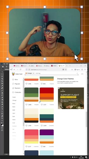Website andalan untuk cari color pallete, kalian bisa cek di colorhunt.co