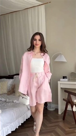 How to style matching linen shorts sets for summer ☀️ | Aesthetic Summer OOTD