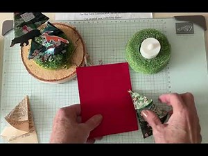 Folded Tree - quilt, card, or scene