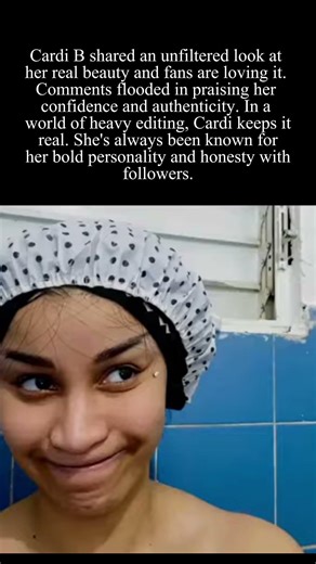 Cardi B stuns fans with fresh natural face no makeup no filters #CardiB #NaturalBeauty