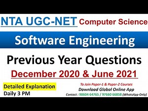 Software Engineering PYQ for NTA UGC NET-1 Video Lecture