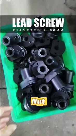 Plastic nut trapezoidal lead screws #reciprocatingscrew #cncmill
