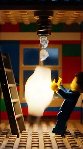 LEGO Struggles to Change a Light Bulb 💡 | Stop-Motion Comedy