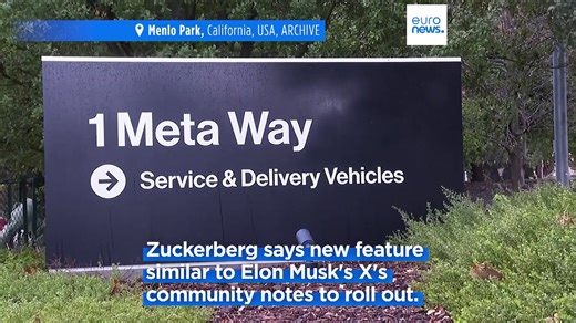 Video. Meta to replace fact-checkers with 'community notes' system