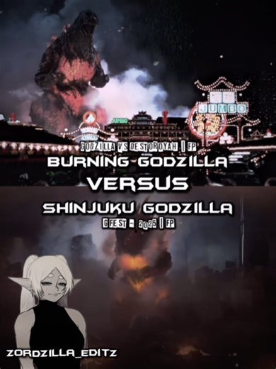 Burning Godzilla vs Shinjuku Burning #godzilla #burninggodzilla #1v1battles #wisedit #edit #shorts