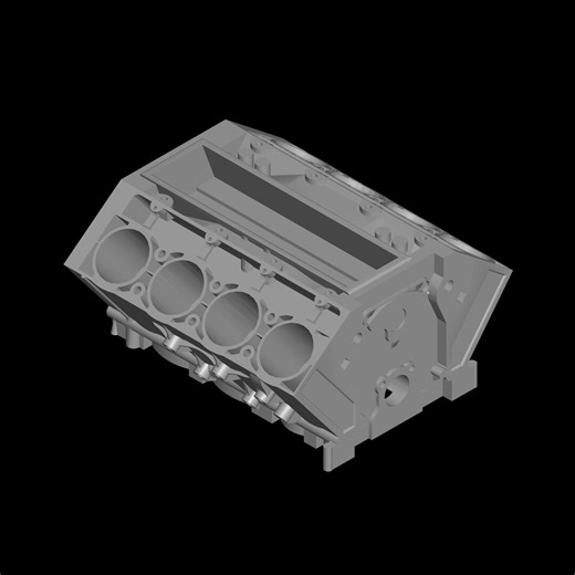 V8 Engine Block Card Holder STL File: 3D Printing Model - Etsy