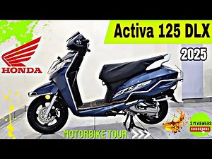 New Honda Activa 125 DLX 2025 – Now with More Features Than Ever! | Price, Mileage & Full Review