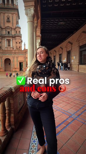 The real pros and cons of moving to Spain 🇪🇸✨ Some parts are incredible, some aren’t, but understanding both is what makes the transition smooth and realistic. #movetospain #livinginspain #sevillelife