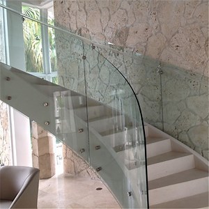 [Hot Item] Modern Design Stair Railing Design Stainless Steel Handrail Standoff Glass Railing