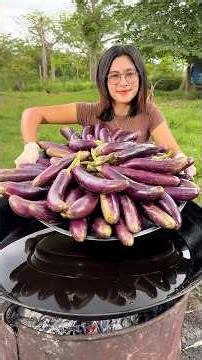 Cooking yummy deep fried eggplant recipe