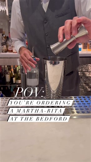 11K views · 182 reactions | Mentally, we're here.  Grab a seat at the bar at The Bedford by Martha Stewart and treat yourself to a signature Martha-Rita. Plan your visit: https://bit.ly/43zdvMi | Martha Stewart | Facebook