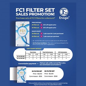 New FC1 Filter set sales promotion! 🥳💧 #EnagicUSA #KangenWater | Enagic