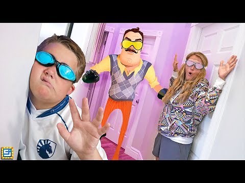 Last To Leave BLINDFOLDED HELLO NEIGHBOR HORROR GAME