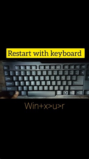 How to restart laptop with keyboard 🫣#shorts | ASMR