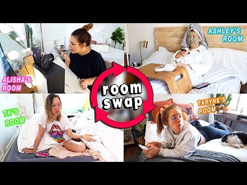 SWITCHING ROOMS with my Roommates for 24 Hours Challenge!! *this was hilarious!!