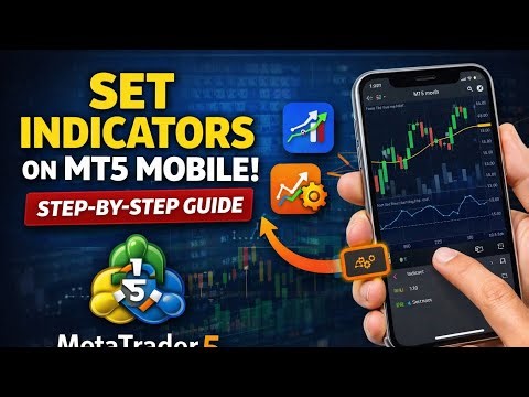 How to set technical indicators on mt5 mobile step by step for beginners.