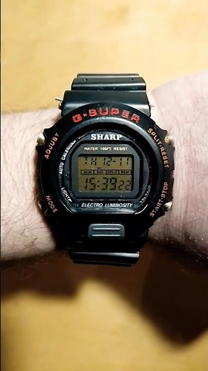 Retro Japanese Watch Sharp G-Super made in the 1990s!