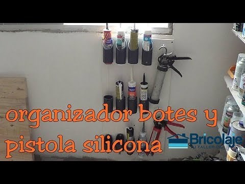 Cómo hacer ORGANIZADOR para BOTES de SILICONA y pistola