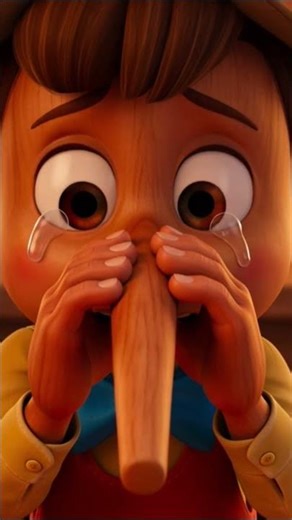झूठ बोला… और नाक बढ़ गई! 😱 | Pinocchio Story #Shorts