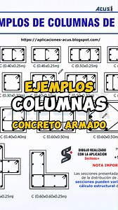 Ejemplos de columnas | ACUS - Ingeniería & Construcción