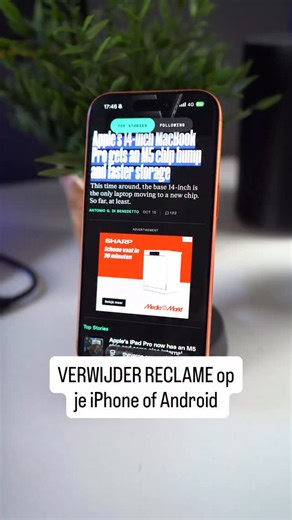 247 reactions · 36 shares | Ben je advertenties zat op je iPhone of Android? Zo haal je ze weg  #iphonetips #iphonetricks #androidtips #androidtricks #techtok | Make That Mark | Facebook
