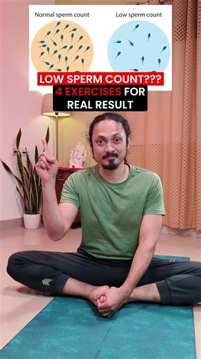 4 Exercises to cure Low sperm count