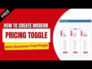 How to Create a Pricing Table with Monthly/Yearly Toggle Switch in WordPress Using Elementor free