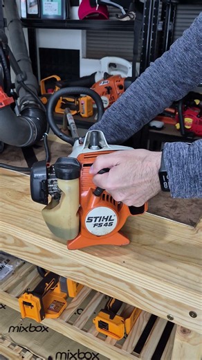 Something is wrong with this Stihl FS45 string trimmer.