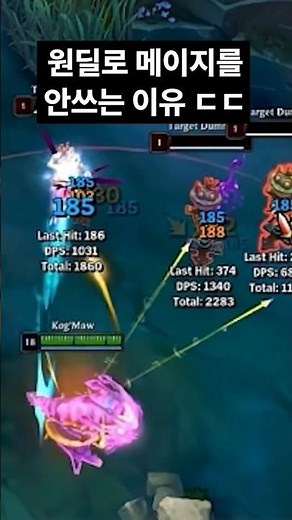 원딜로 메이지를 쓰지 않는 이유는 뭘까?