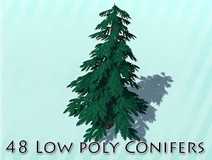 Low Poly Trees Vol.2 : Conifers | 3D Trees | Unity Asset Store