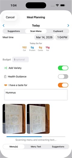Food Health Scan — Edit and Refine Your Food Log