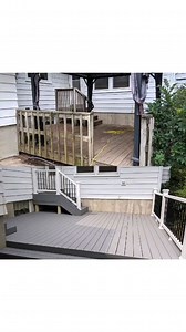 Deck rebuild with @trexcompany @revivedecks #deck #decksofinstagram #trex #composite #fyp #waitforit #beforeandafter #beautiful #lifehacks | Revive Home Tips | Facebook
