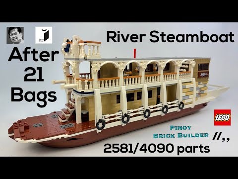 LEGO River Steamboat Speed Build (BAG #18)