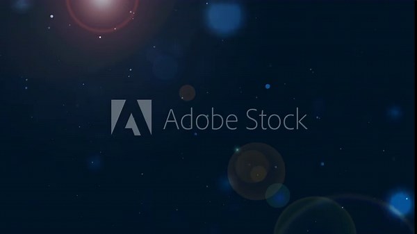 dark blue aesthetic wallpaper with smooth blue bokeh particle from left bottom and simple lens flare. dark blue bg for elegant project like presentation, sky, astronomy background and etc