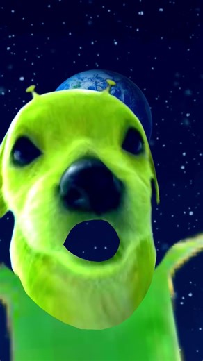 Alien dog had something to say